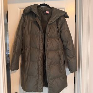 BCBGMaxAzria Olive Green Puffer Jacket